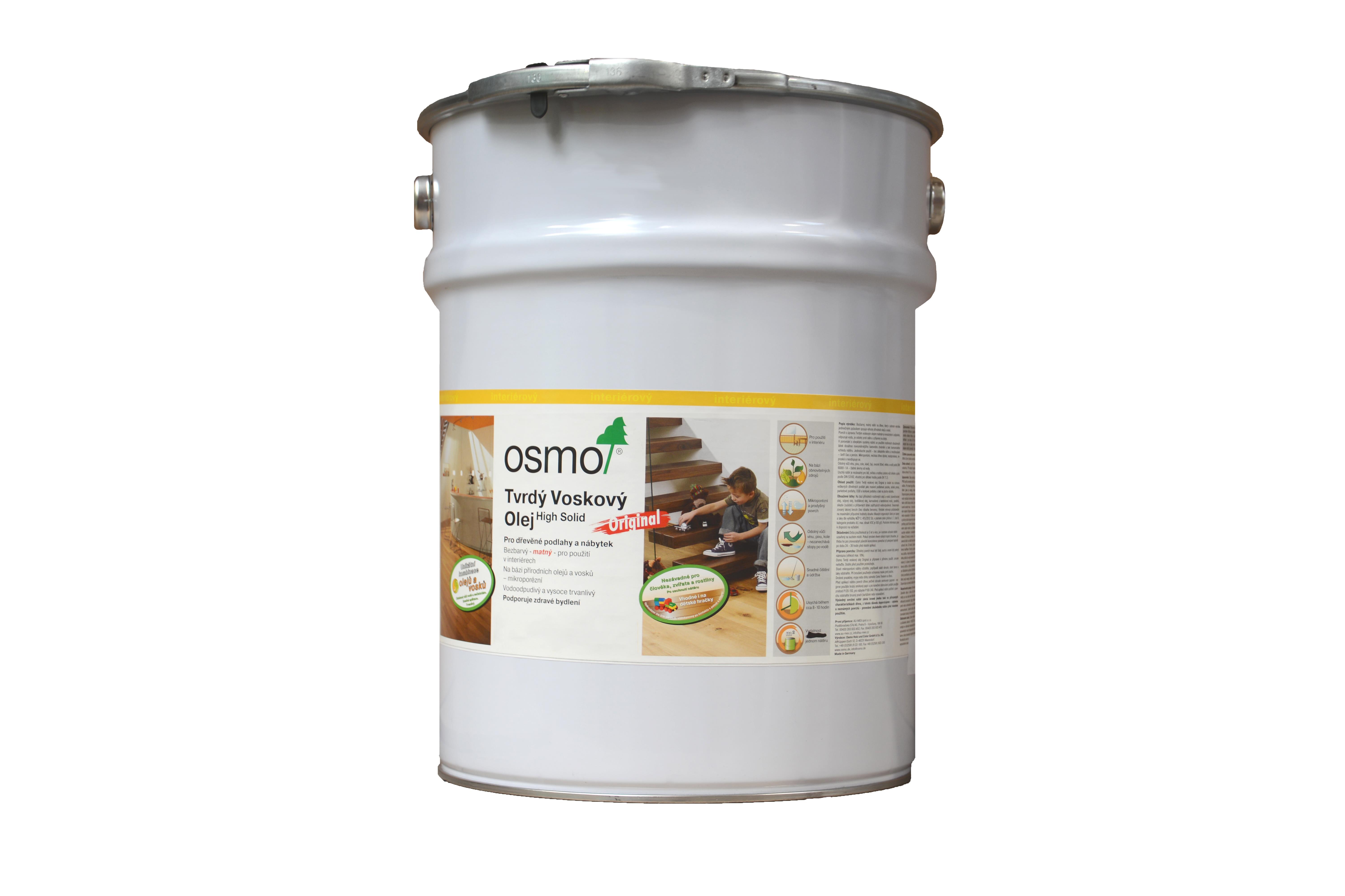 OSMO Tvrdý voskový olej Original 3065 - na podlahy 10l bezbarvý polomat