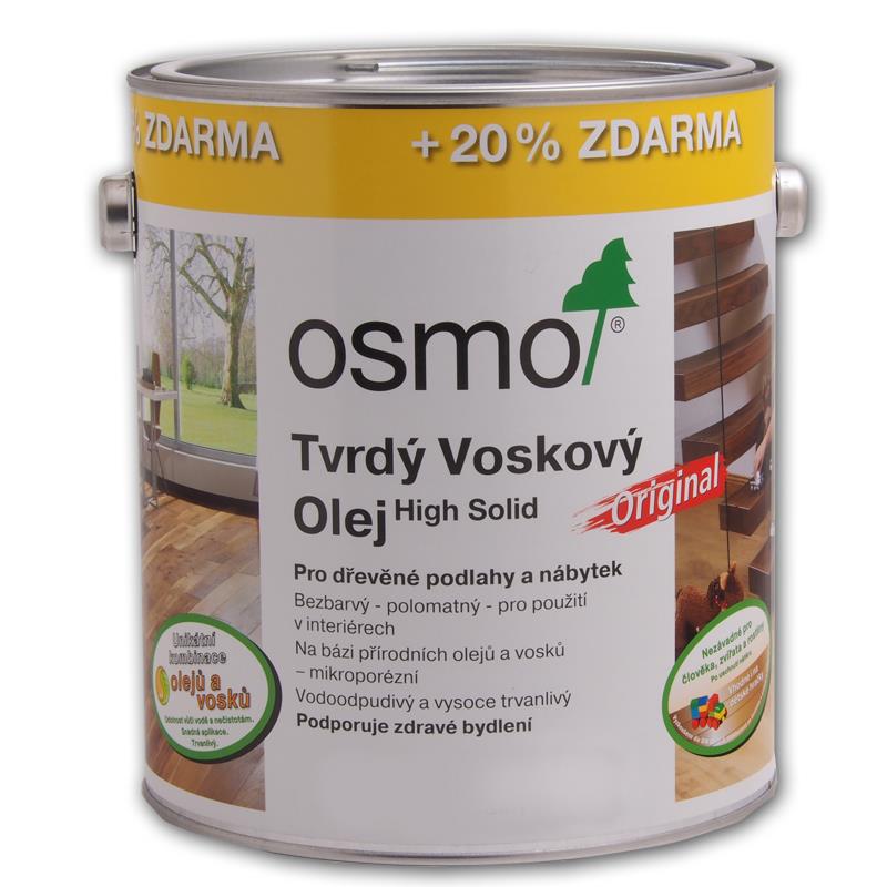 OSMO Tvrdý voskový olej Original 3032 - 3L hedvábný polomat