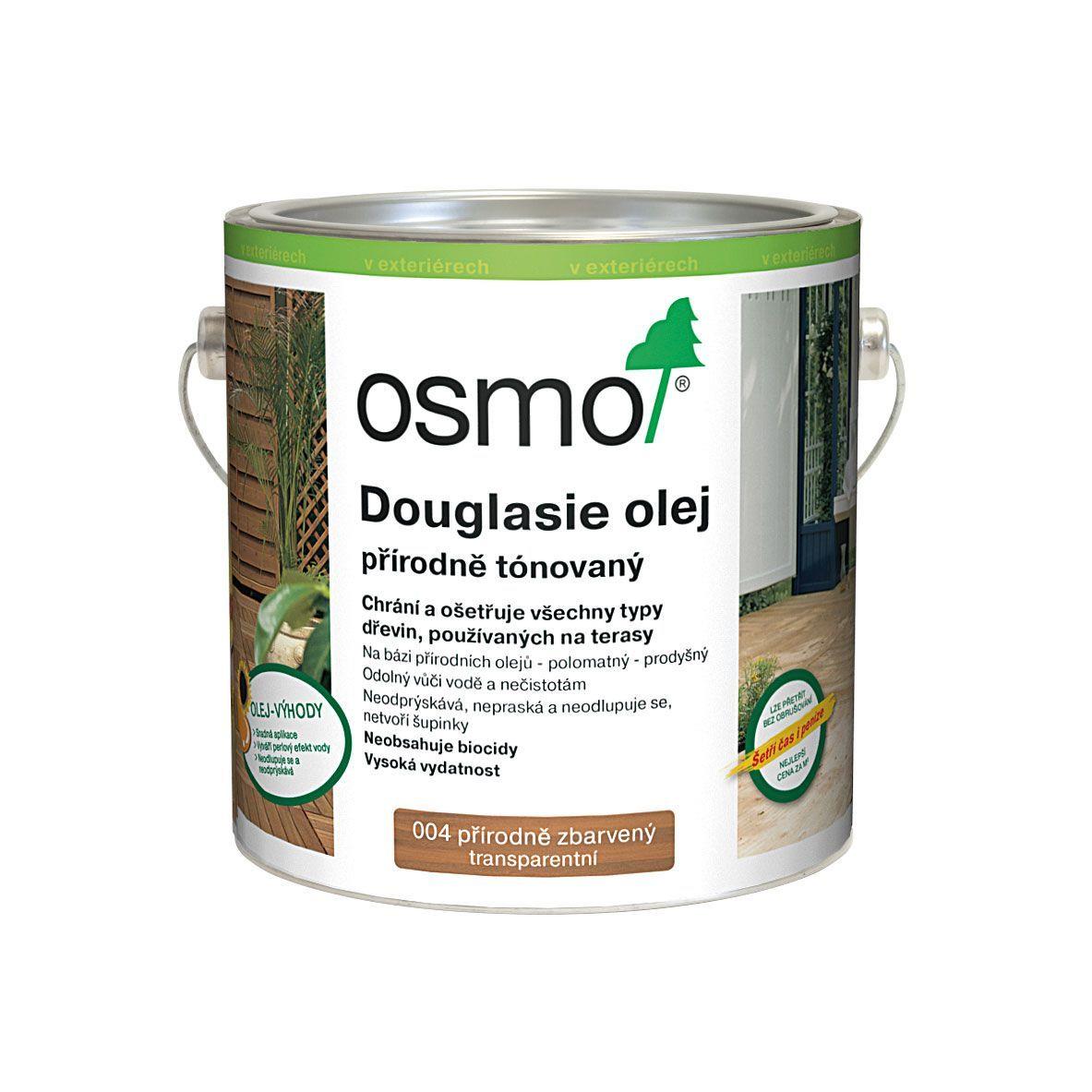 OSMO Terasový olej 004 douglasie 2,5l - přírodní