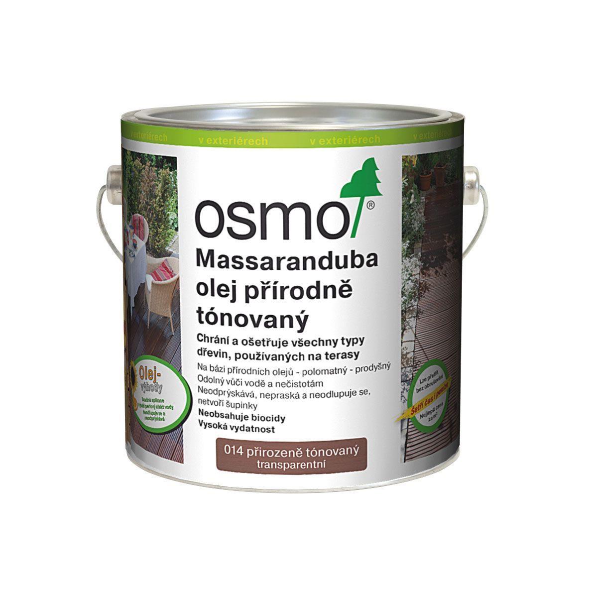 OSMO Terasový olej 014 massaranduba 2,5l - přírodní