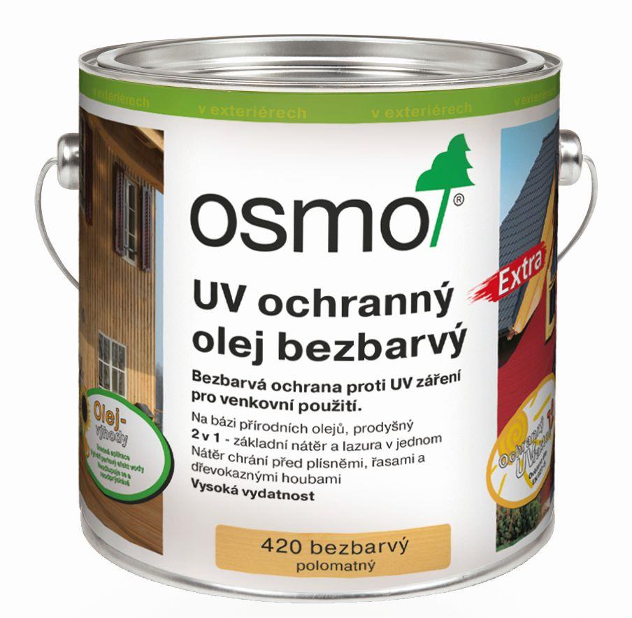 OSMO UV ochranný olej EXTRA 420, bezbarvý nátěr s UV ochranou -  2,5l